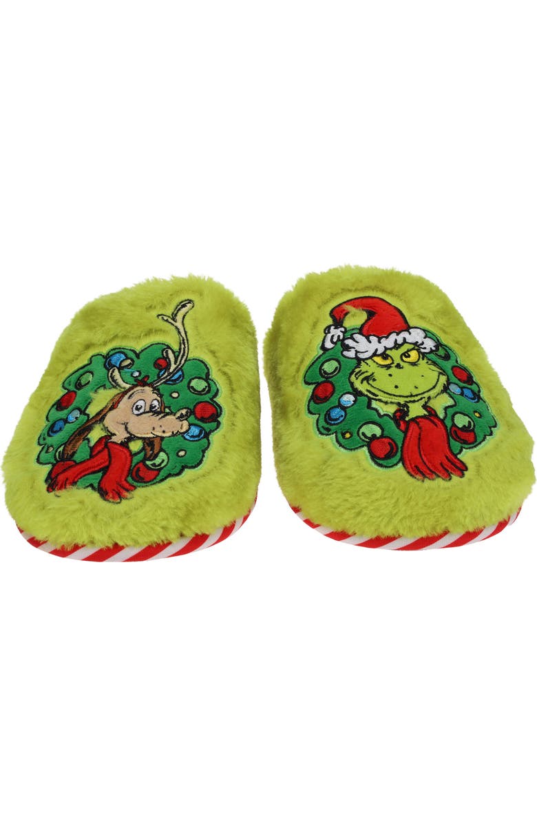 SG Footwear Kids' Grinchmas Slipper, Alternate, color, Green