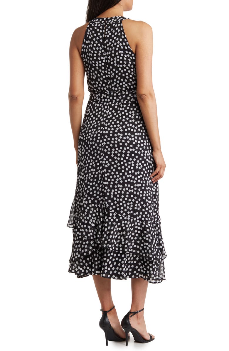 Calvin Klein Polka Dot Chiffon Maxi Dress | Nordstromrack