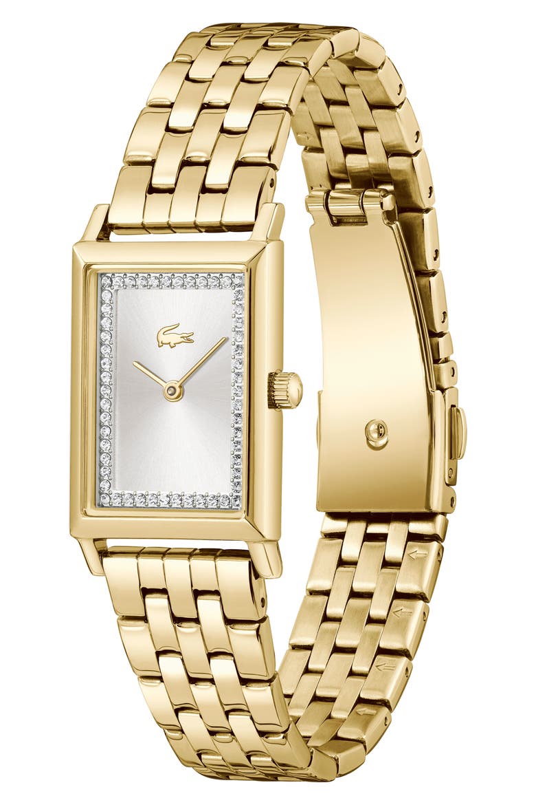 Catherine Bracelet Watch, 28.3mm x 20.7mm, Alternate, color, SILVER/ GOLD