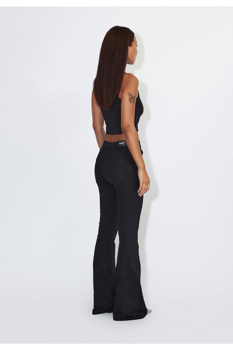 Macy Mid Flare Jeans, Alternate, color, Black
