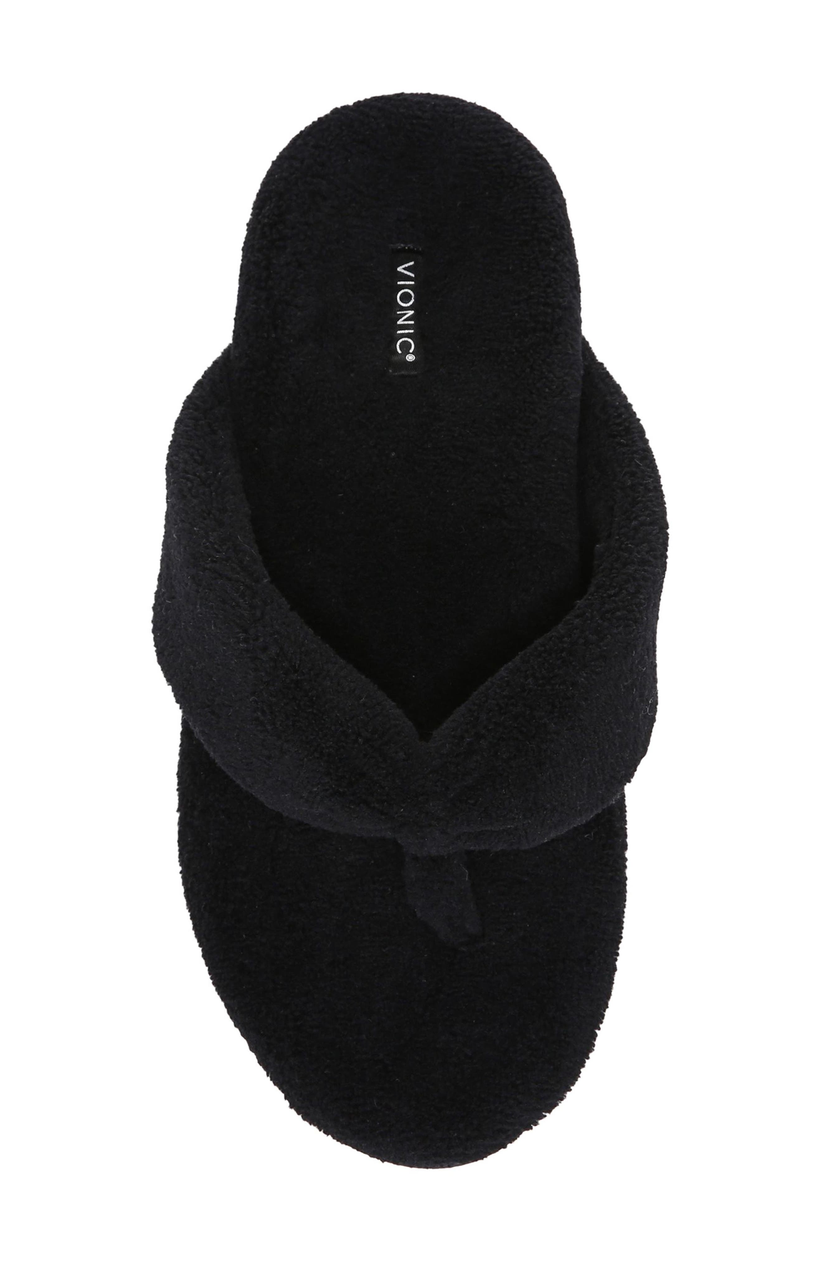 Vionic Lydia Faux Fur Flip Flop, Alternate, color, 