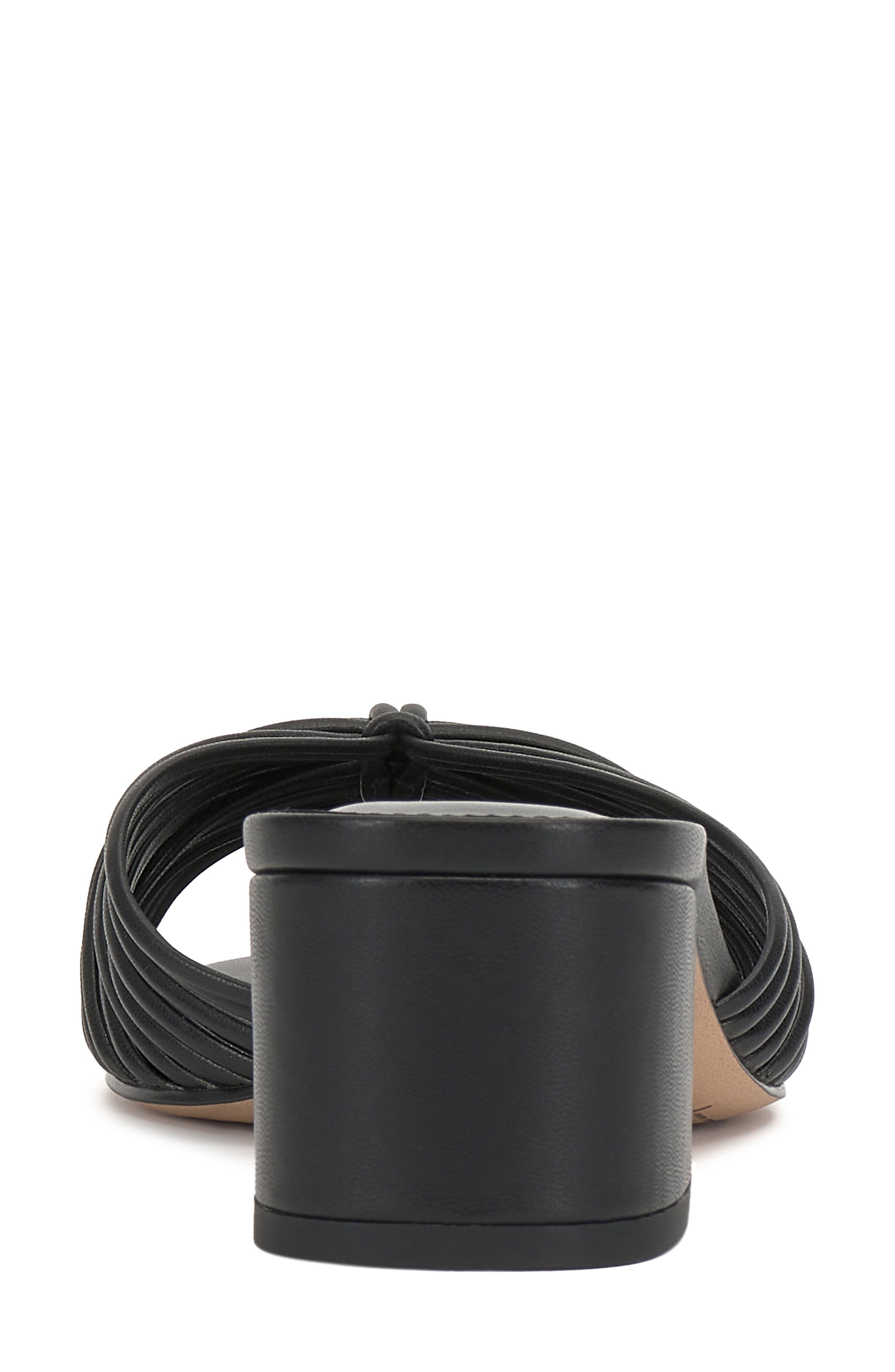 Vince Camuto Lendry Knotted Sandal, Alternate, color, Black Soft Nappa Silk