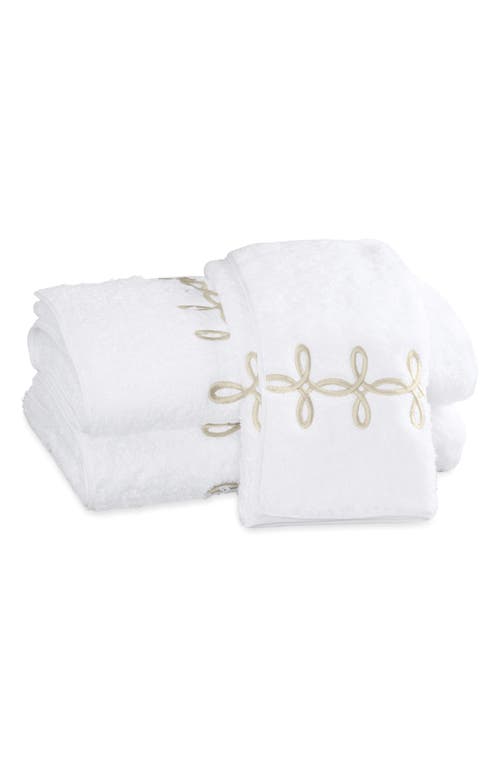 Matouk Gordian Knot Wash Cloth In Truffle