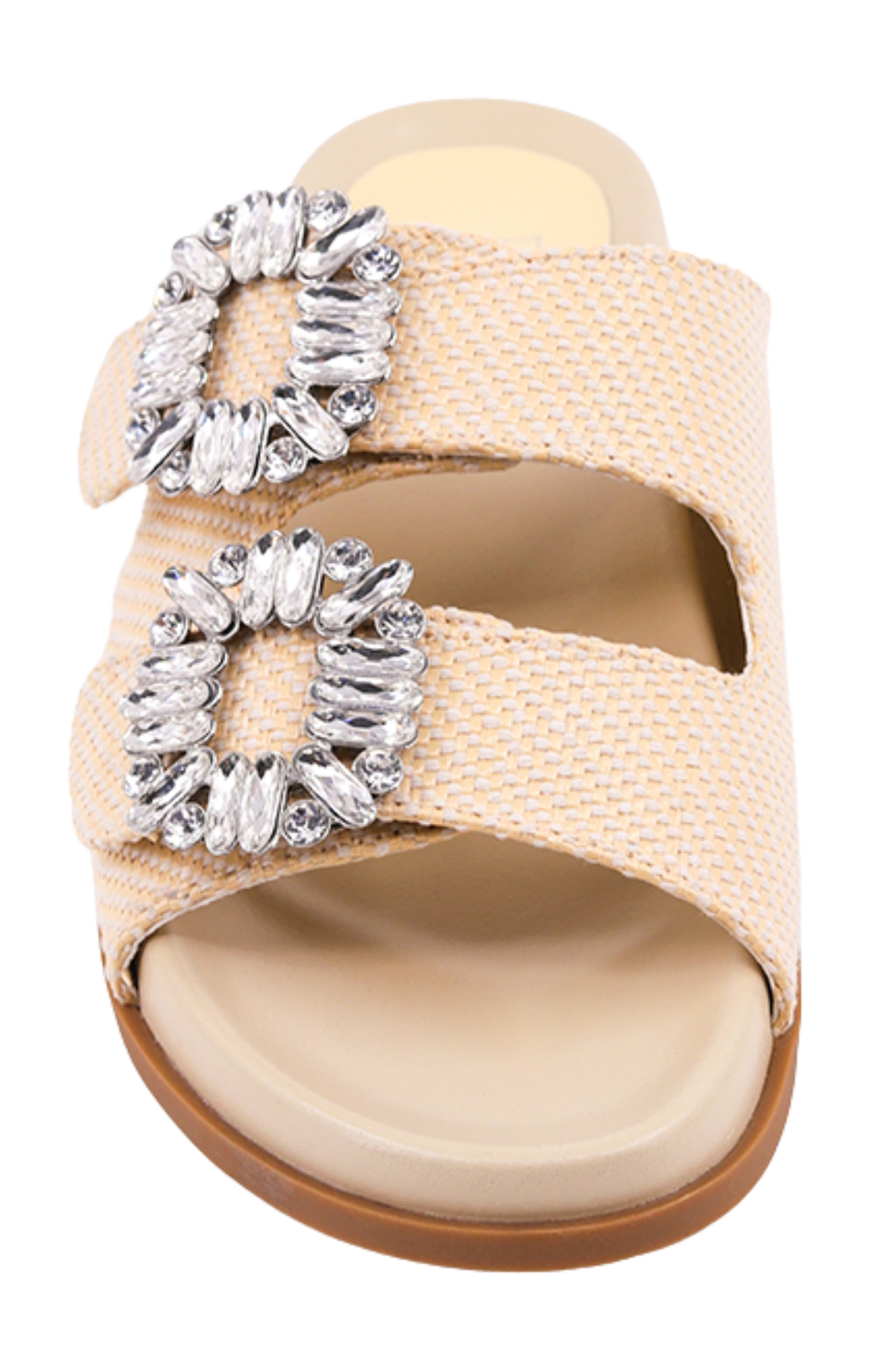 SHUSHOP Bridget Sandal, Alternate, color, Bone Woven
