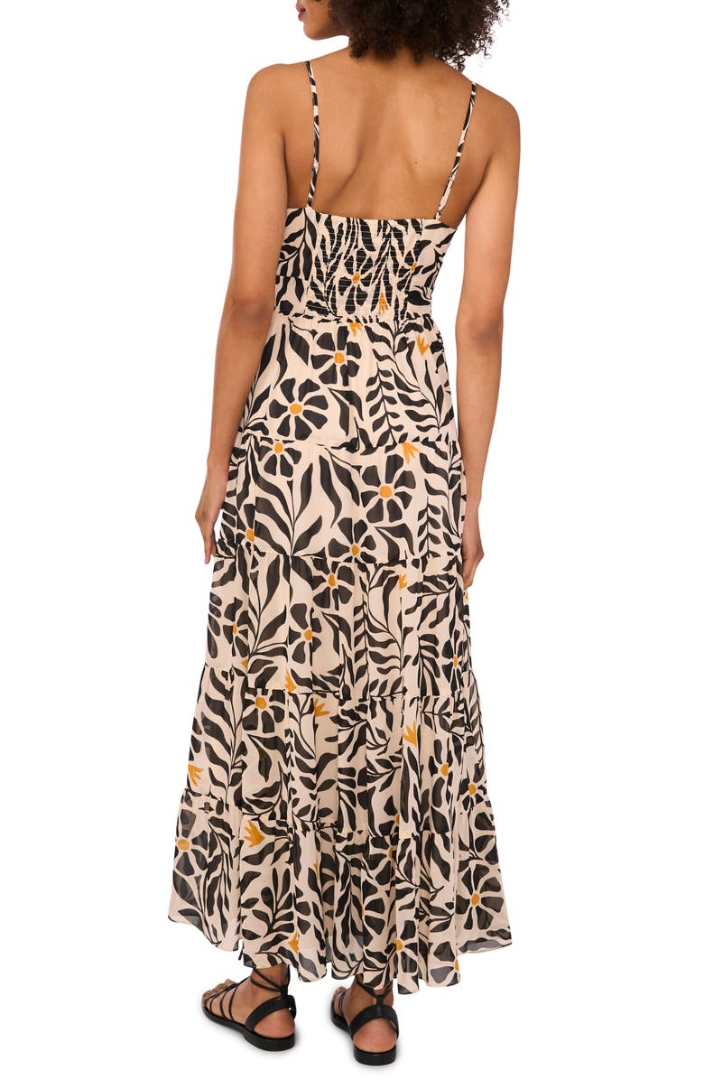 1.STATE Tiered Maxi Sundress, Alternate, color, Sunflower