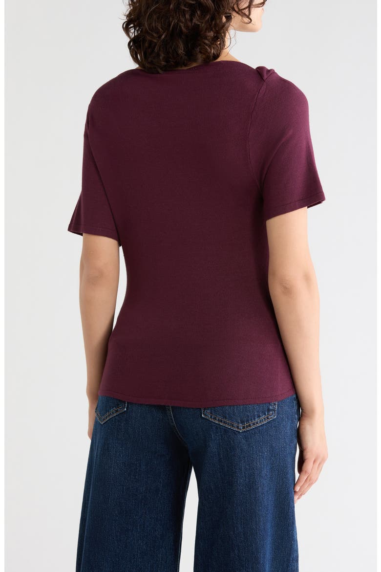 Off the Shoulder Draped Sweater, Alternate, color, FIG
