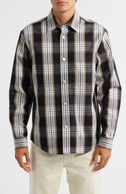 BOSS Owen Plaid Button-Up Shirt
