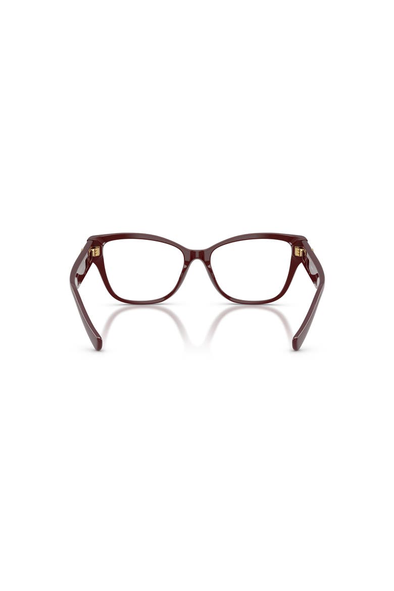 54mm Rectangle optical glasses, Alternate, color, Red