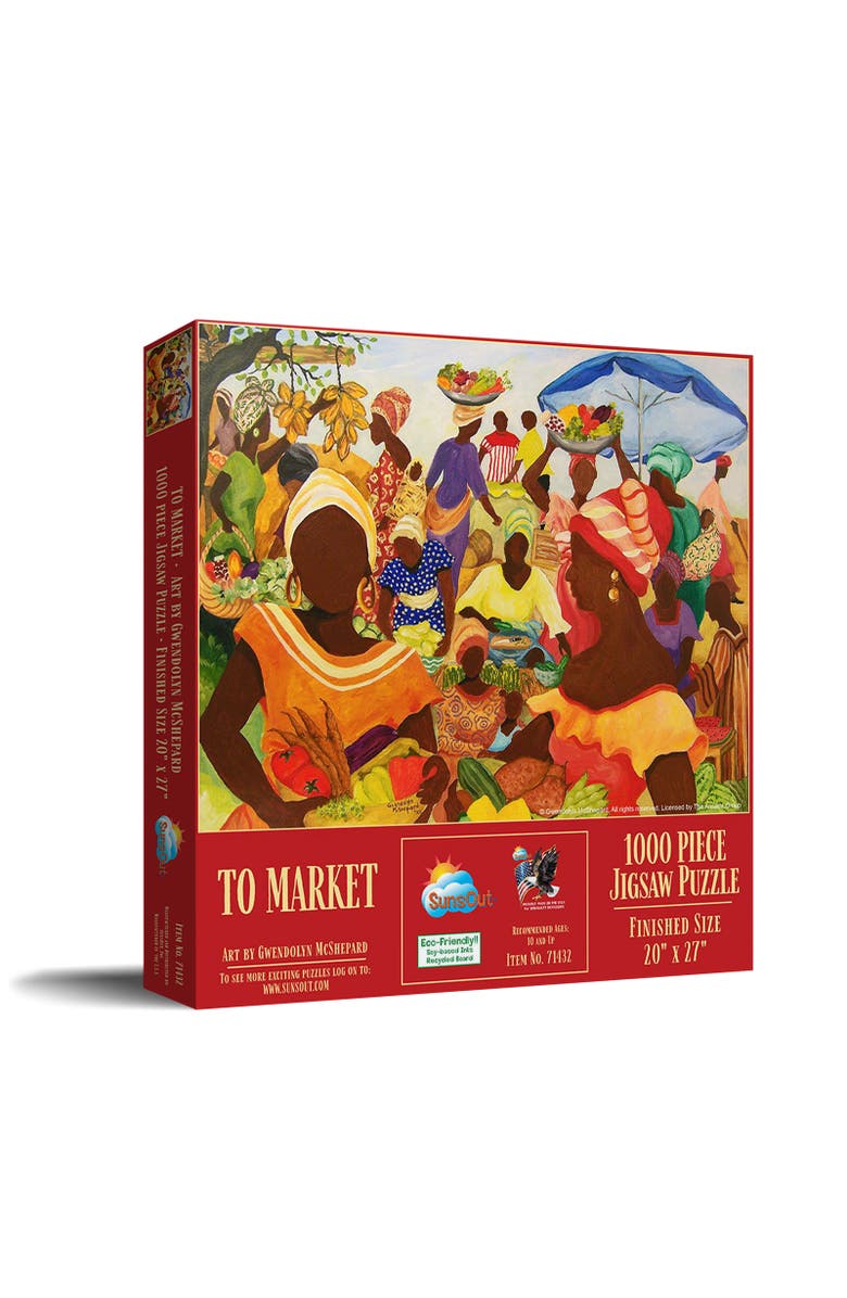 Sunsout To Market 1000 piece Jigsaw Puzzle for Adults, Main, color, Multicolor