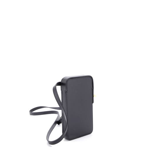 Pre-owned Hermes Hermes Hac A Box Phone Case Tadelakt In Black