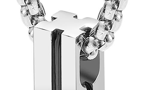 Van Heusen Rectangular Bar Pendant Necklace In Silver