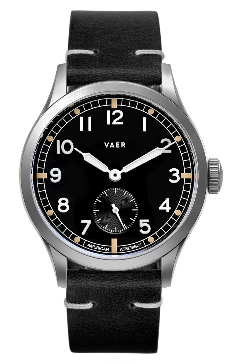 C3 Dirty Dozen Field Watch, 40mm, Main, color, BLACK
