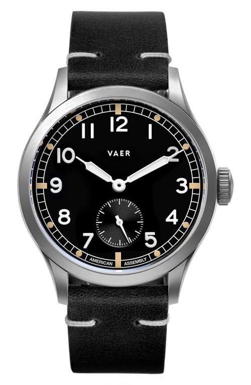 Vaer C3 Dirty Dozen Field Watch, 40mm In Black