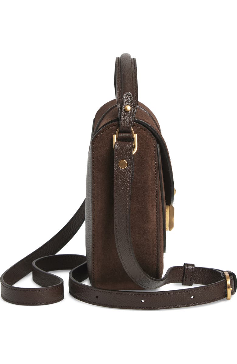 DeMellier Siena Leather Saddle Crossbody Bag, Alternate, color, Mocha/ Mocha