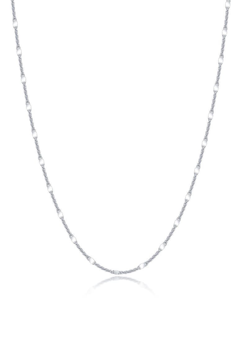 Steila Chain Necklace, Main, color, SILVER