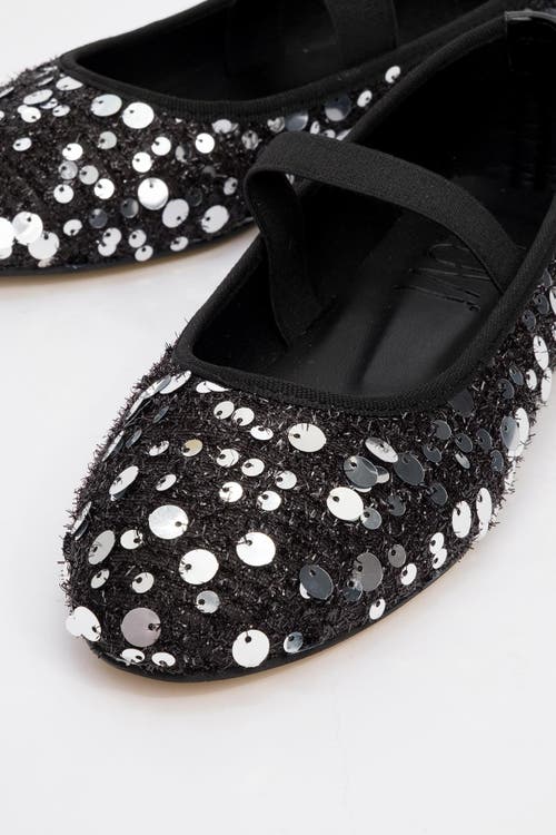 Prologue Shoes Grego Sequin Embellished Flat