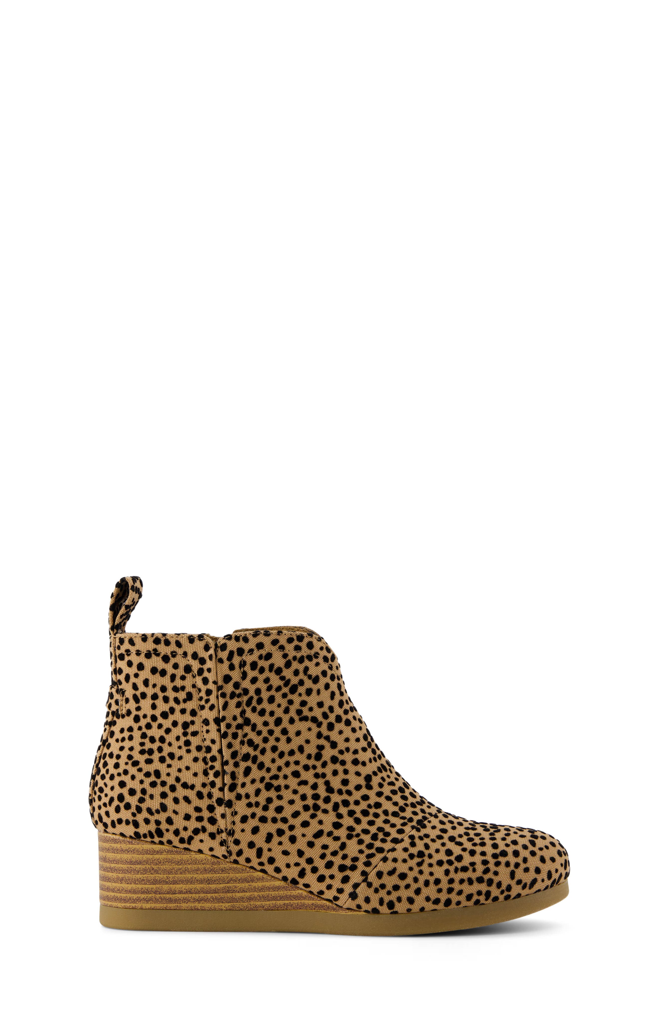 Kids' Clare Zip Wedge Bootie, Alternate, color, BROWN