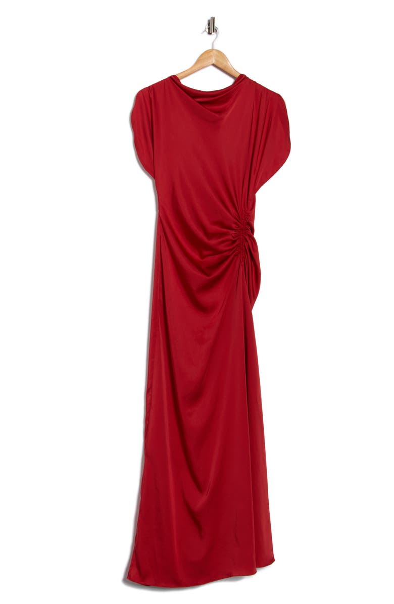 A.L.C. Nadia Side Twist Maxi Dress, Alternate, color, Really Red