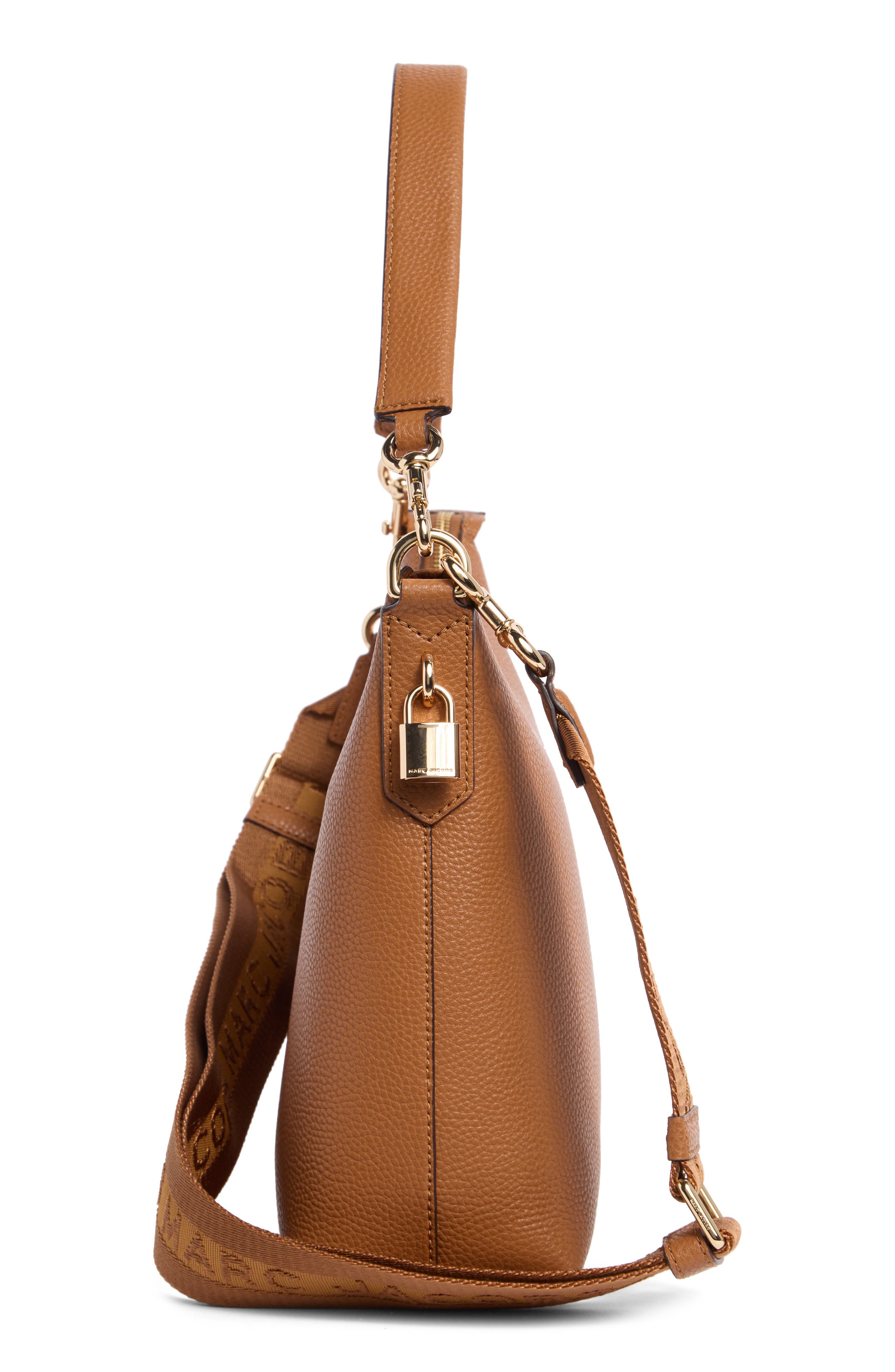 Drifter Pebbled Leather Large Hobo Bag, Alternate, color, WHISKEY