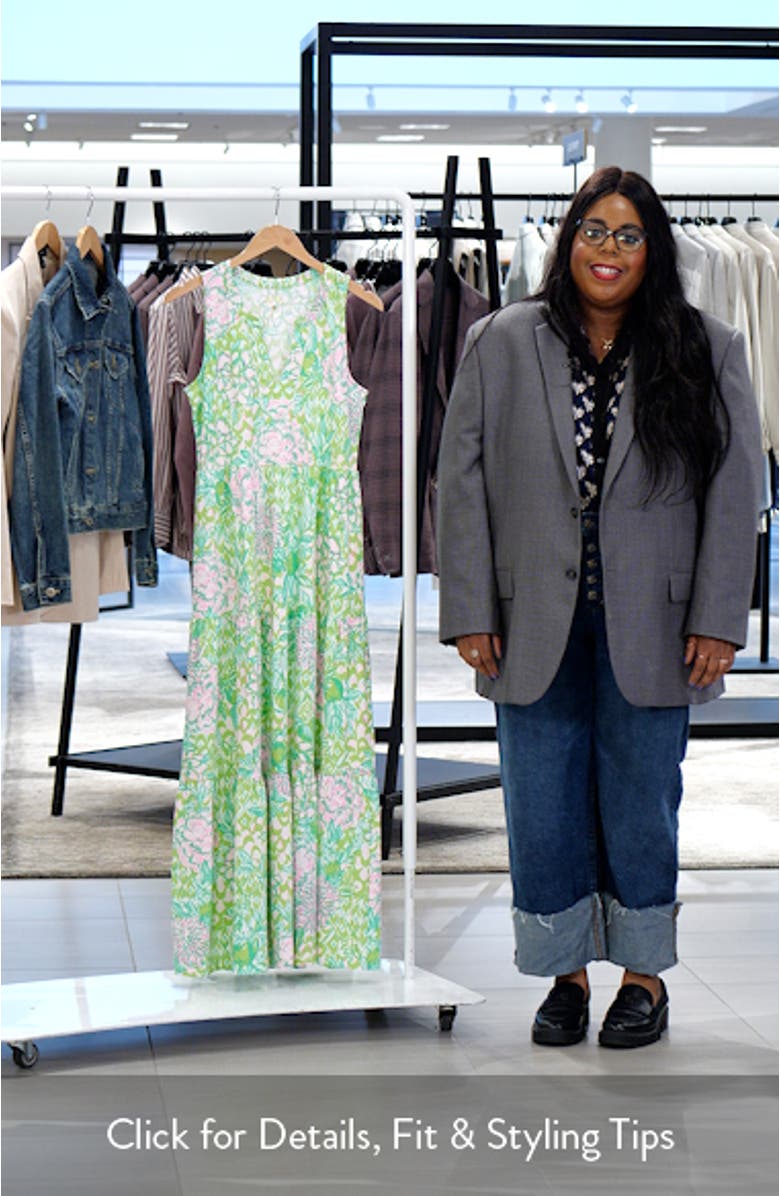 Sydnee Tiered Cotton Maxi Sundress, sales video thumbnail