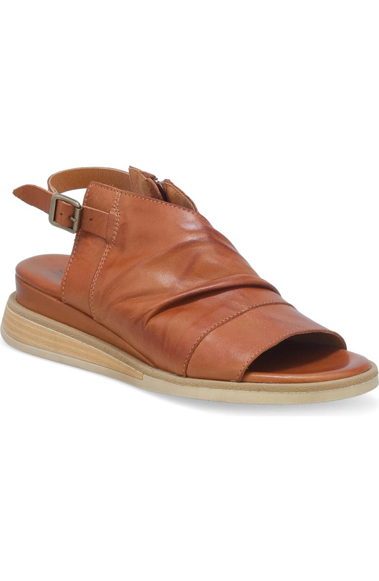 Miz Mooz Conor Slingback Sandal, Main, color, Brandy