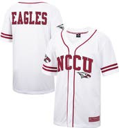 COLOSSEUM Men's Colosseum White North Carolina Central Eagles Free Spirited Mesh Button-Up Baseball Jersey