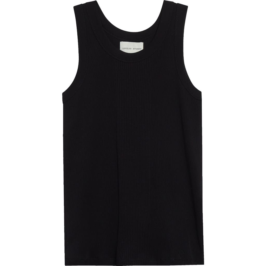 LOULOU DE SAISON LOULOU DE SAISON LIMBA MERCERIZED COTTON RIB TANK
