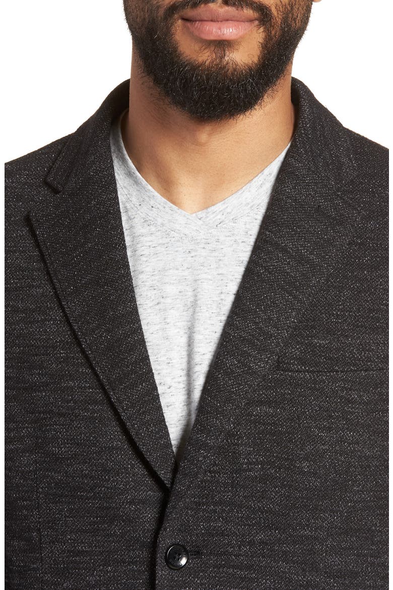 Slim Fit Soft Blazer, Alternate, color, BLACK