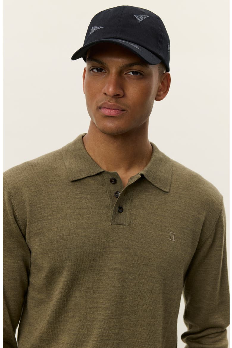 Greyson Long Sleeve Wool Polo Sweater, Alternate, color, MILITARY OLIVE