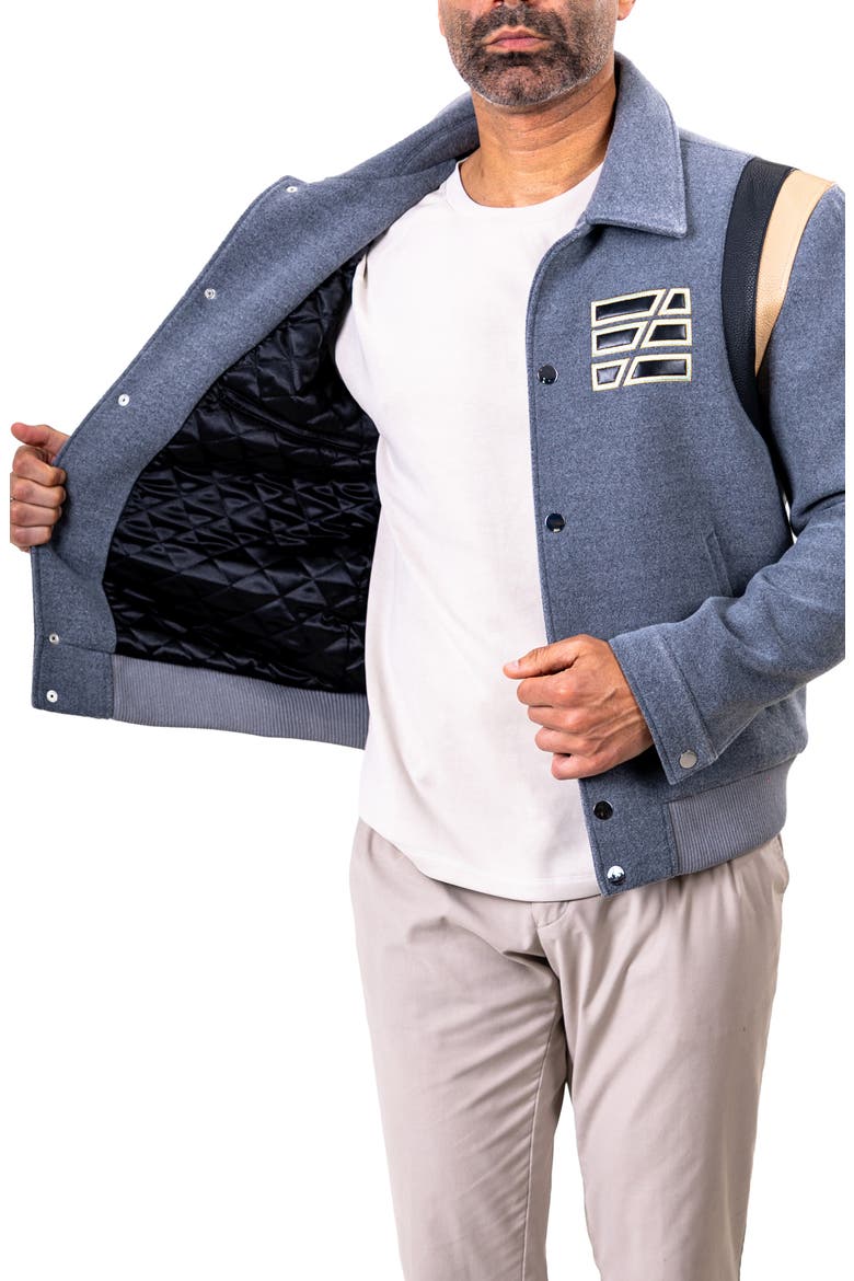 Ascension Mixed Media Jacket, Alternate, color, GREY