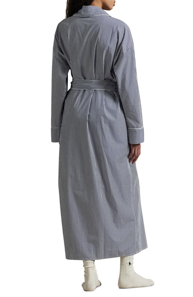 Polo Ralph Lauren Heritage Stripe Cotton Blend Robe, Alternate, color, 