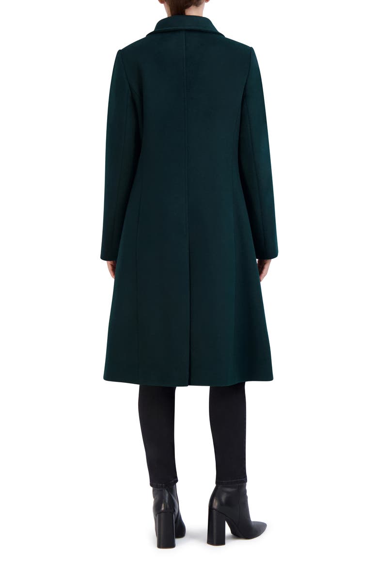 Longline Wool Blend Coat, Alternate, color, FOREST