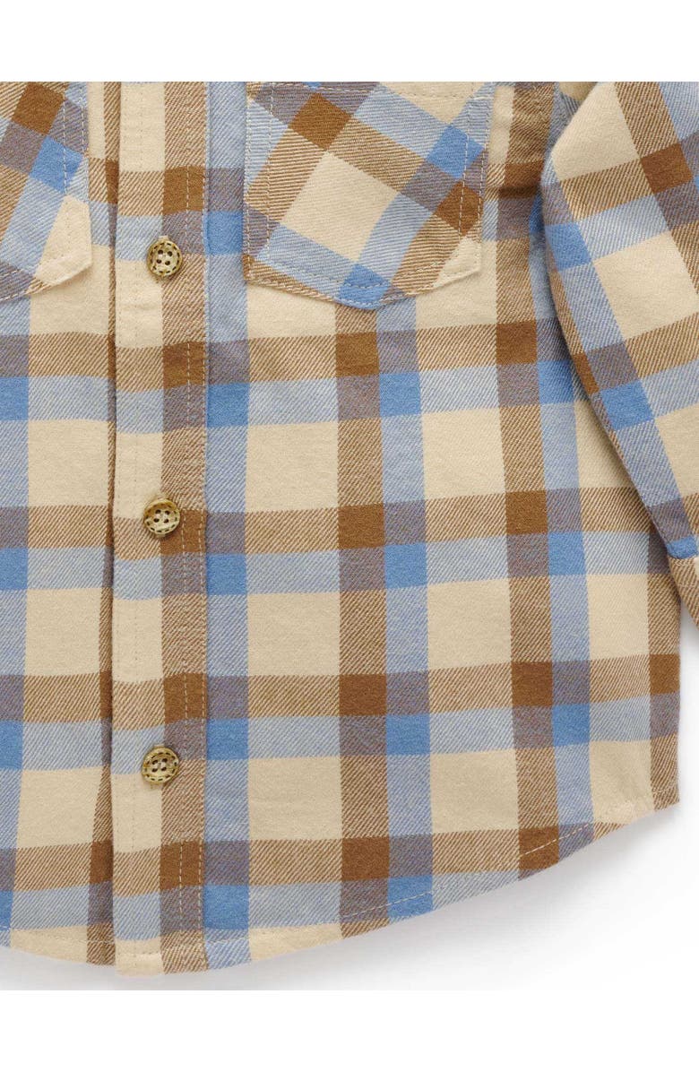 Purebaby Check Shirt, Alternate, color, Farm Check