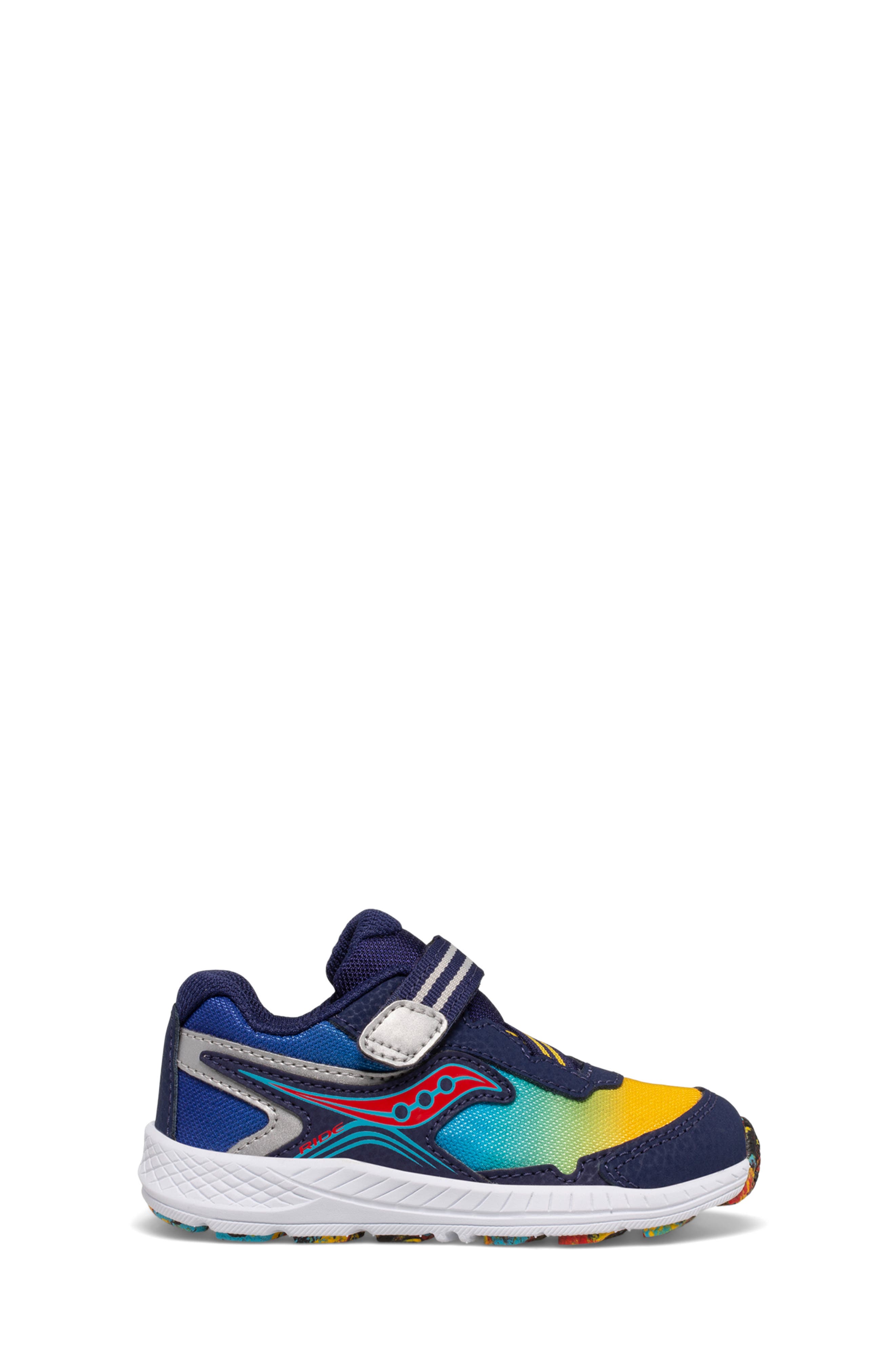 Saucony Ride 10 Jr. Sneaker, Alternate, color, Blue/ Yellow