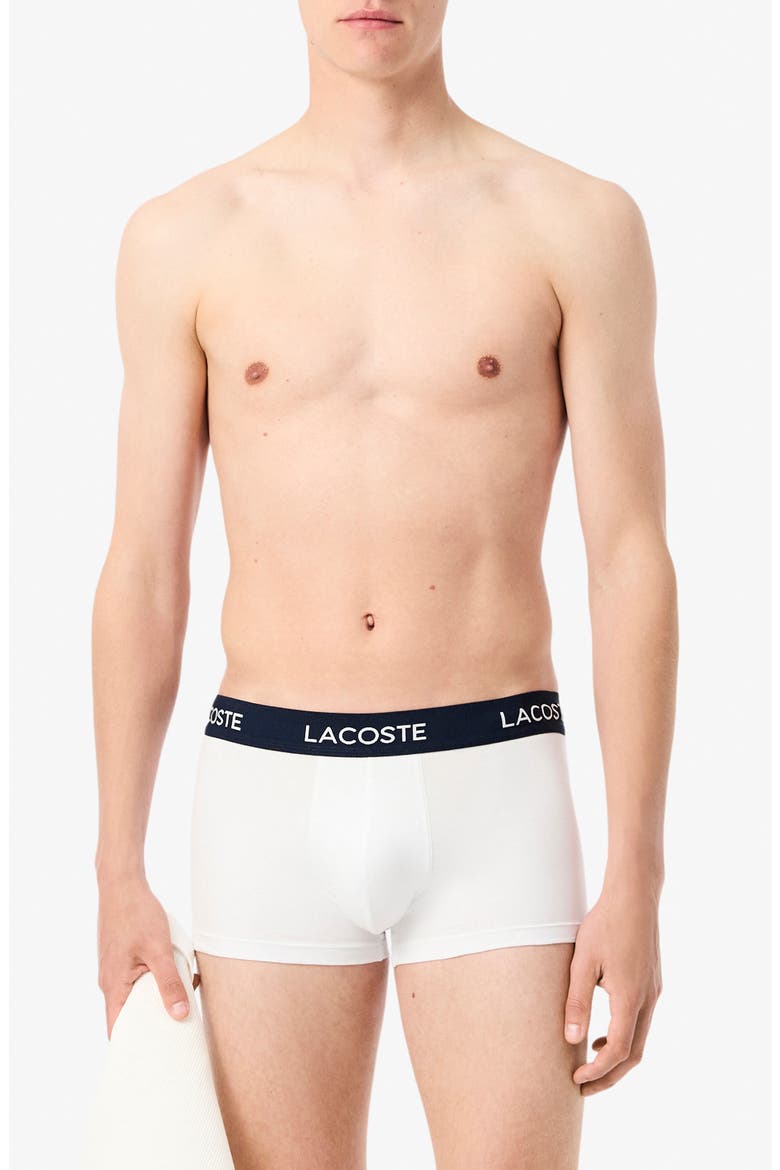 Core Essentials Stretch Cotton Boxer Briefs, Main, color, WHITE