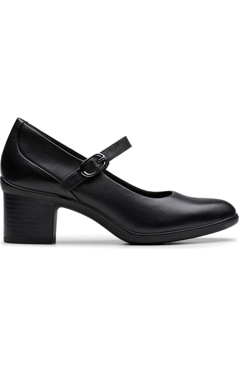 Clarks<sup>®</sup> Shaya Mary Jane Pump, Alternate, color, Black Leather