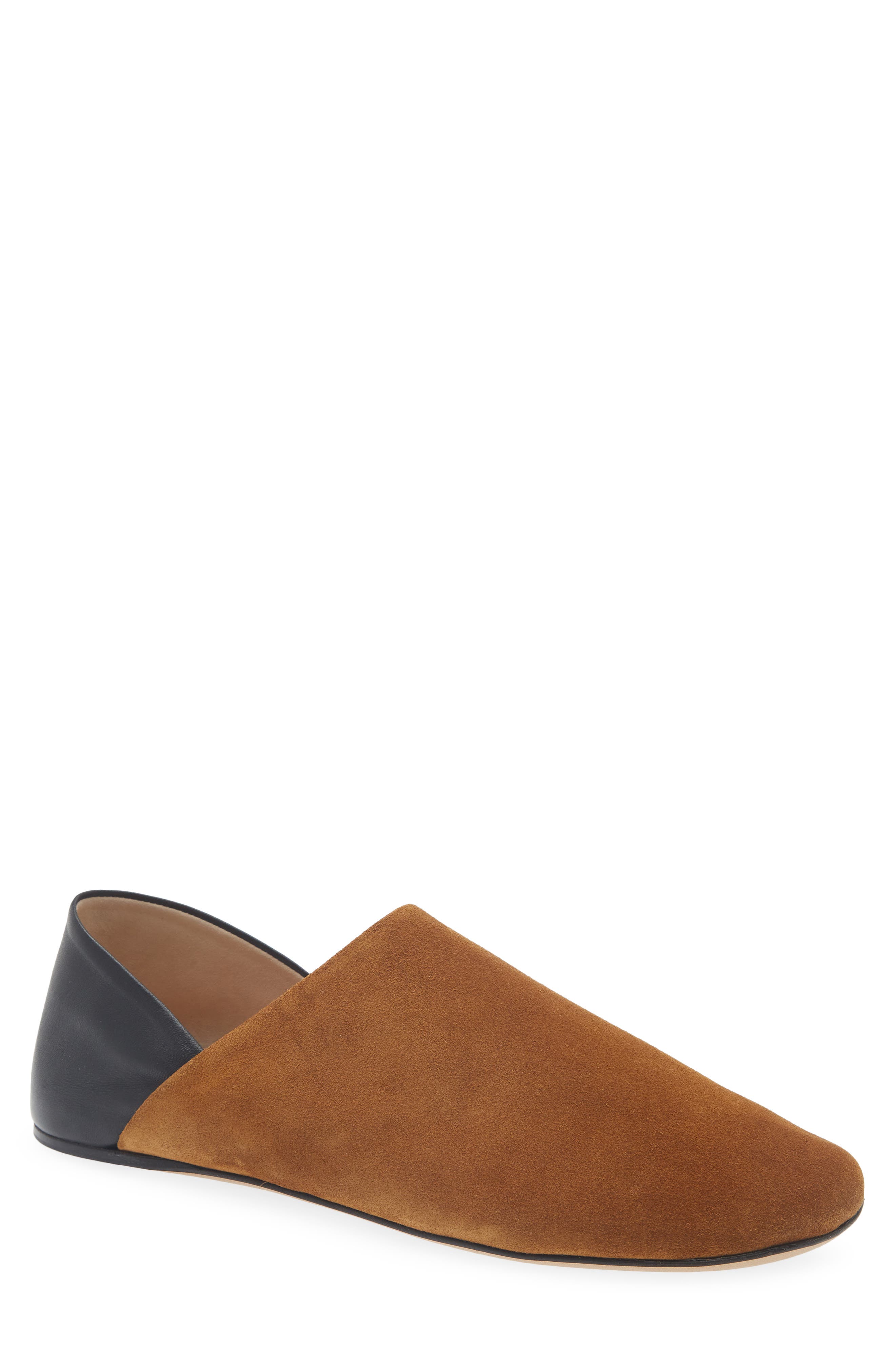 Babouche Convertible Slipper Mule, Main, color, CARAMEL/ BLACK