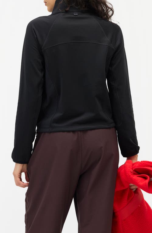 Halfdays Rebecca Half-zip Fleece Pullover In Black
