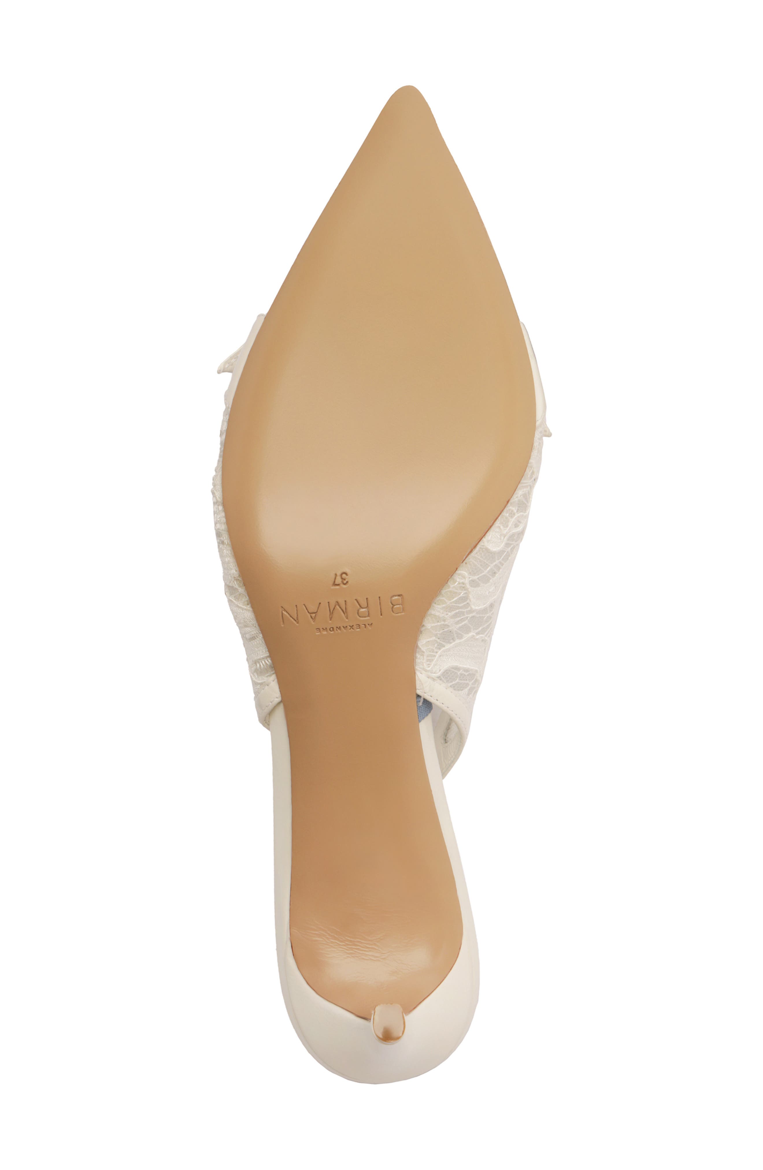 Alexandre Birman Clarita Classic Pointed Toe Slingback Pump, Alternate, color, Off White/ Ivory