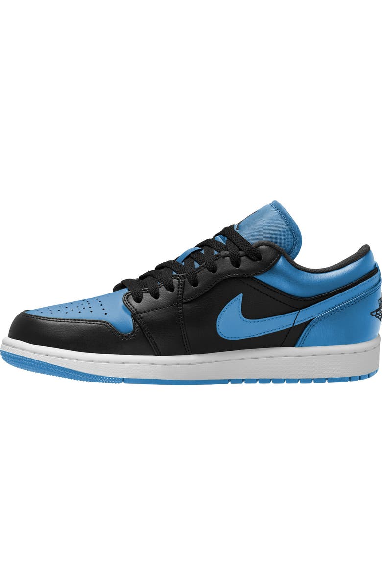 Jordan Air Jordan 1 Low Basketball Sneaker, Alternate, color, Black/ Black/ University Blue