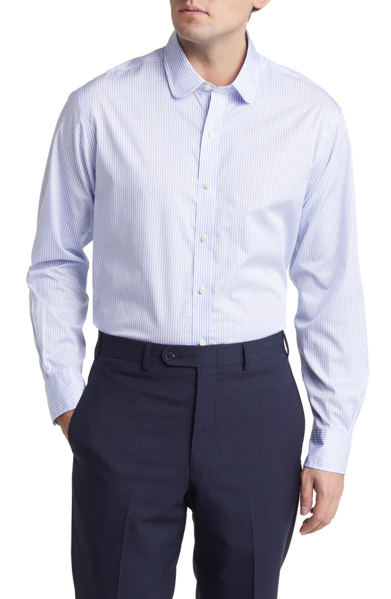 Brooks Brothers x Thomas Mason<sup>®</sup> Stripe Club Collar Dress Shirt, Main, color,