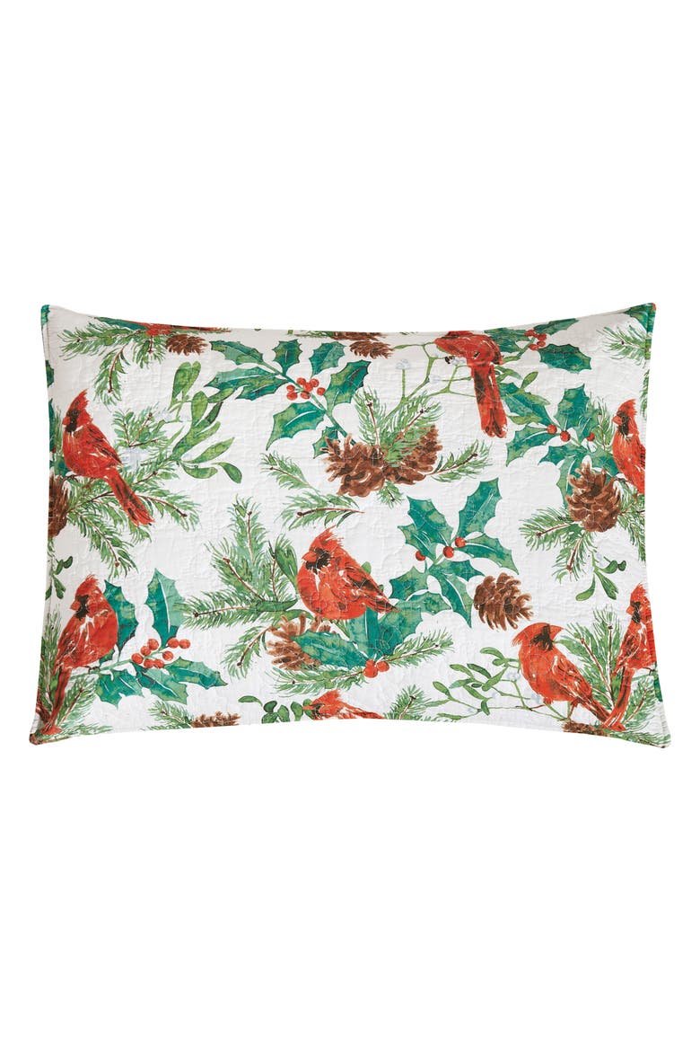 Delwyn Cardinal Cotton Quilt Set  - Reversible and Machine Washable, Alternate, color, Red