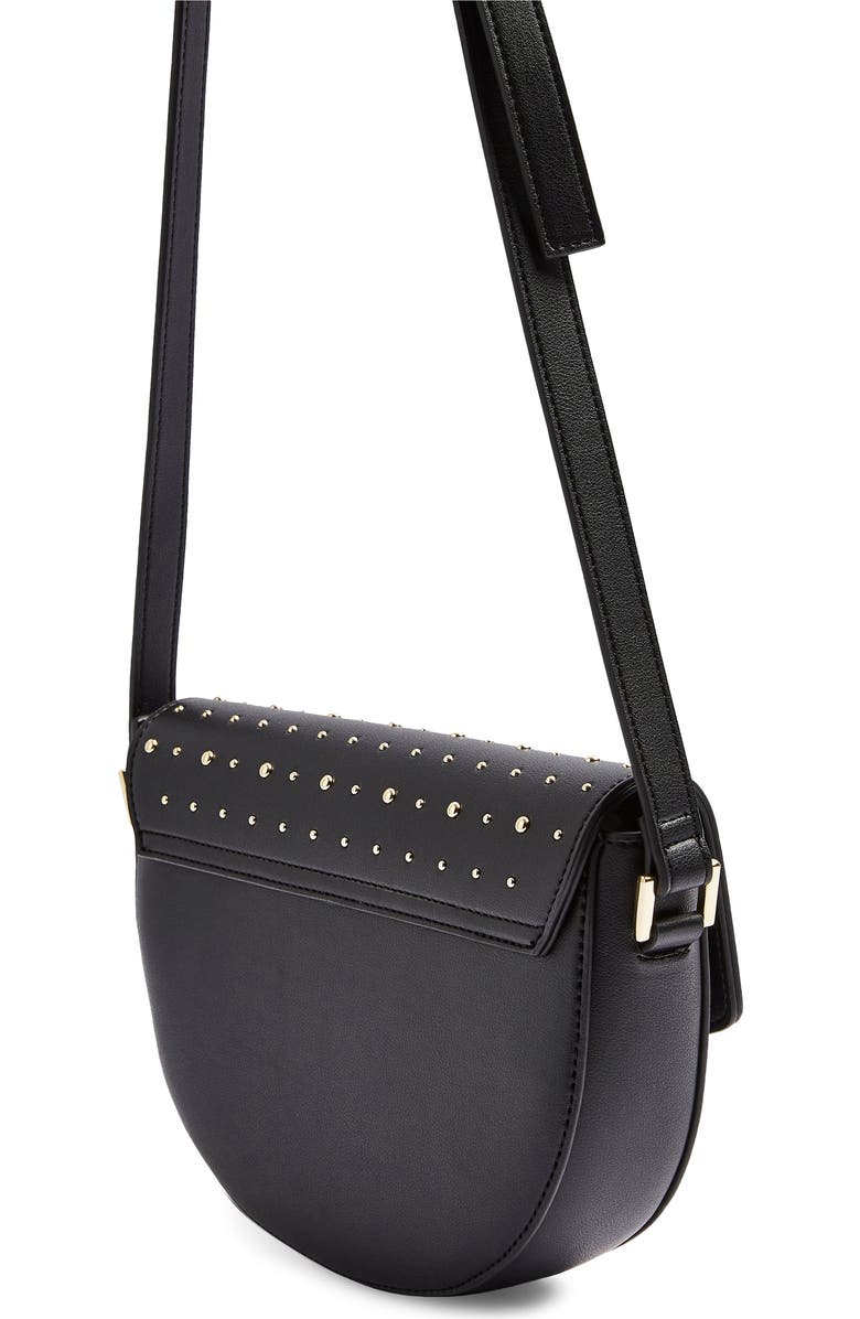 Topshop Brandu Faux Leather Shoulder Bag, Alternate, color,