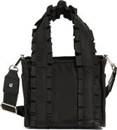 Madden Girl Ruffle Nylon Mini Tote
