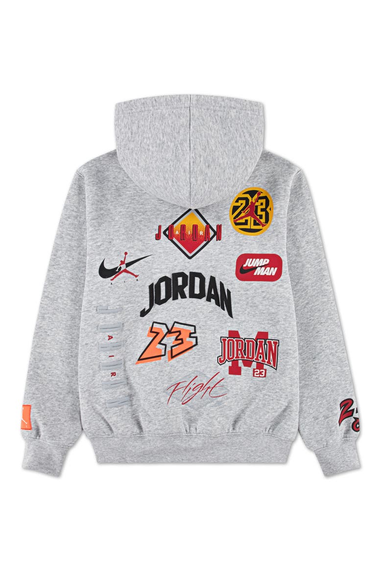 Kids' MJ Dynasty Pullover Hoodie, Alternate, color, LIGHT GRAY HEATHER