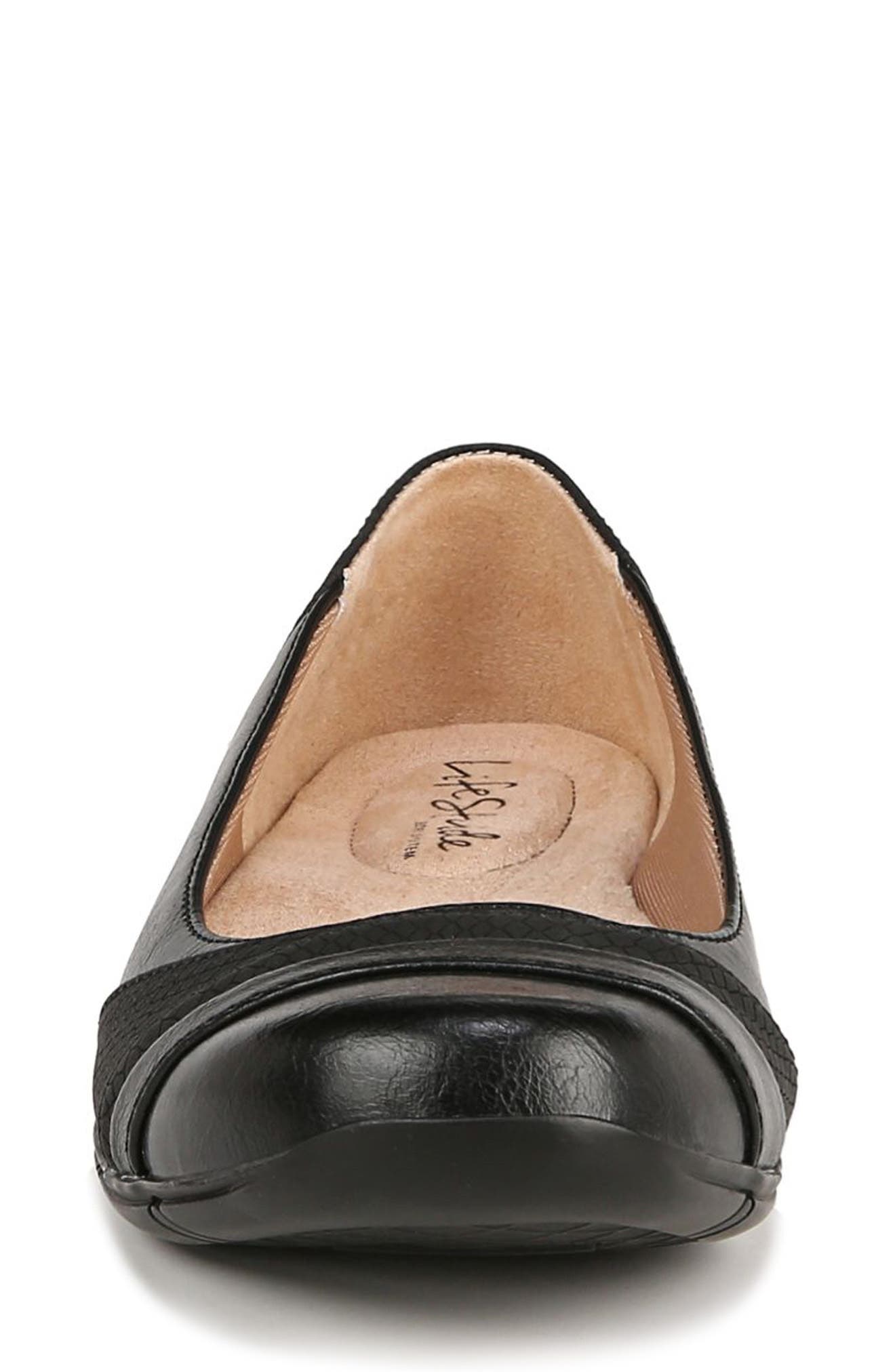 LifeStride Dig Snake Embossed Flat - Wide Width Available, Alternate, color, 