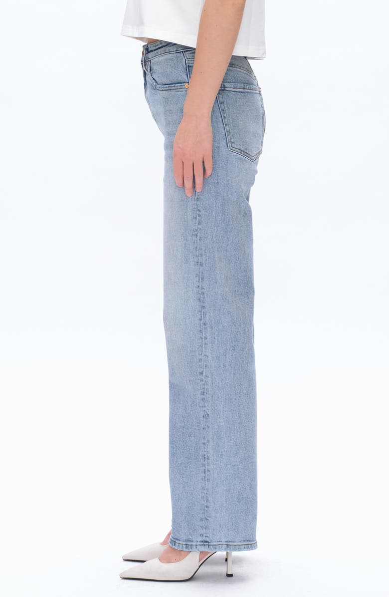 Bayeas Dalila Relaxed High Waist Straight Leg Jeans, Alternate, color, Ice Blue