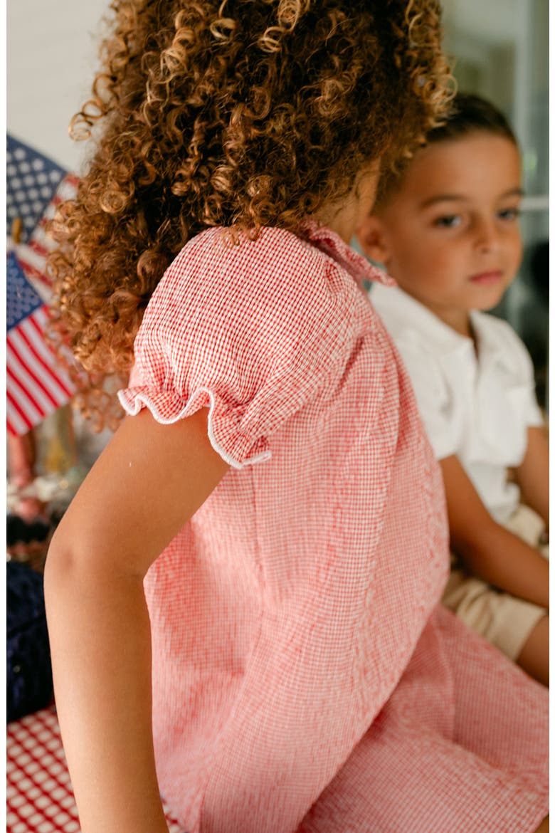 Libby Dress, Alternate, color, Red Gingham