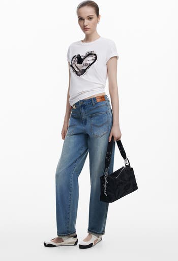 Faux Leather Shoulder Bag