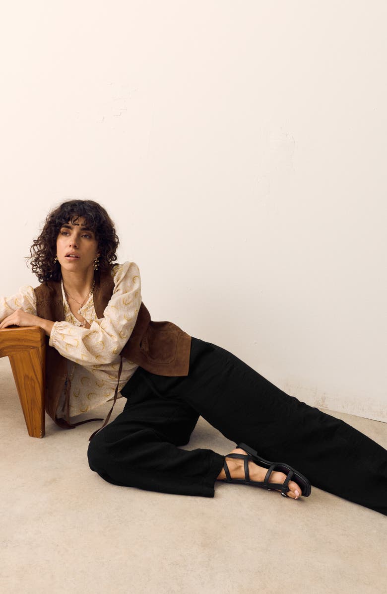 PER UNA BY M&S Wide Leg Pants, Alternate, color, Black